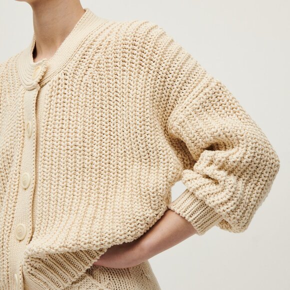 Babaa cotton cardigan no8 natural - Picture 2 of 8